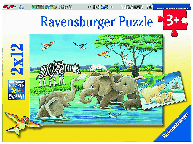 RAVENSBURGER 05095 TIERKINDER AUS ALLER WELT Puzzle
