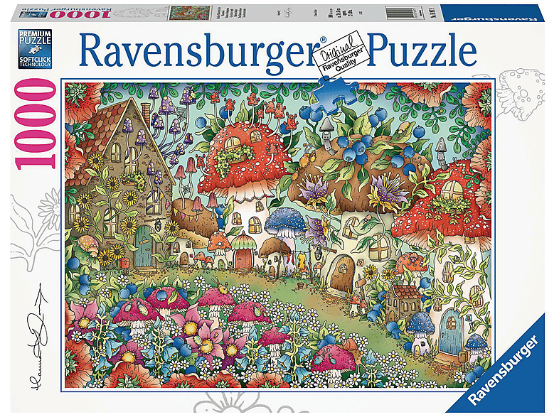 DE 16997 RAVENSBURGER IN Puzzle NIEDLICHE PILZHÄUSCHEN