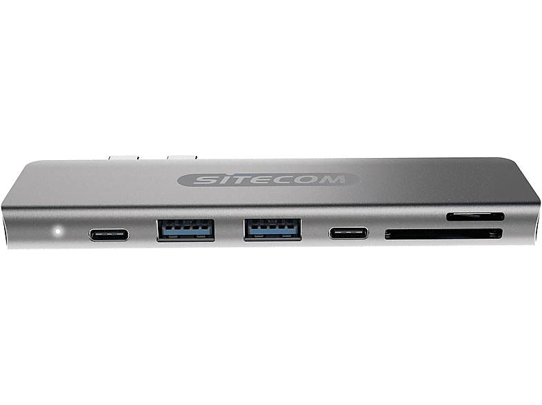 SITECOM CN-391 DUALUSB-C3.1 MULT100W PD MAC USB Multiport, Silber