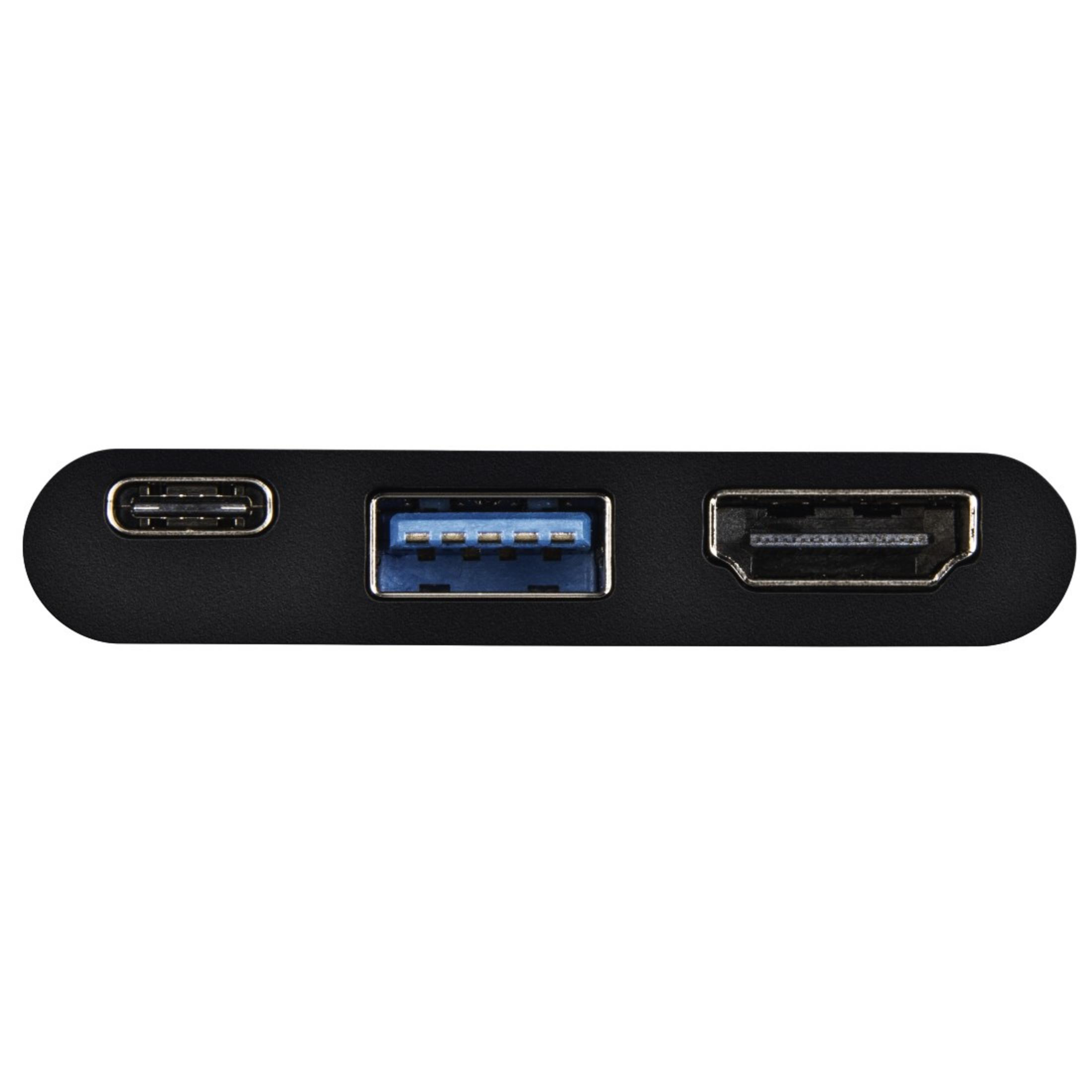 4IN1 AUF 135729 USB-C Adapter, 3XUSB+HDMI HAMA Schwarz