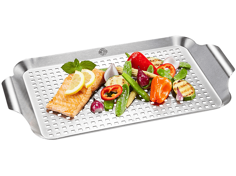 GEFU 89258 GRILLPFANNE BBQ GROSS Grillschale (Edelstahl, Beschichtung ...
