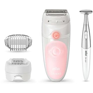 Depiladora  - 165239 BRAUN, 2 velocidades, Bikini Styler, Blanco