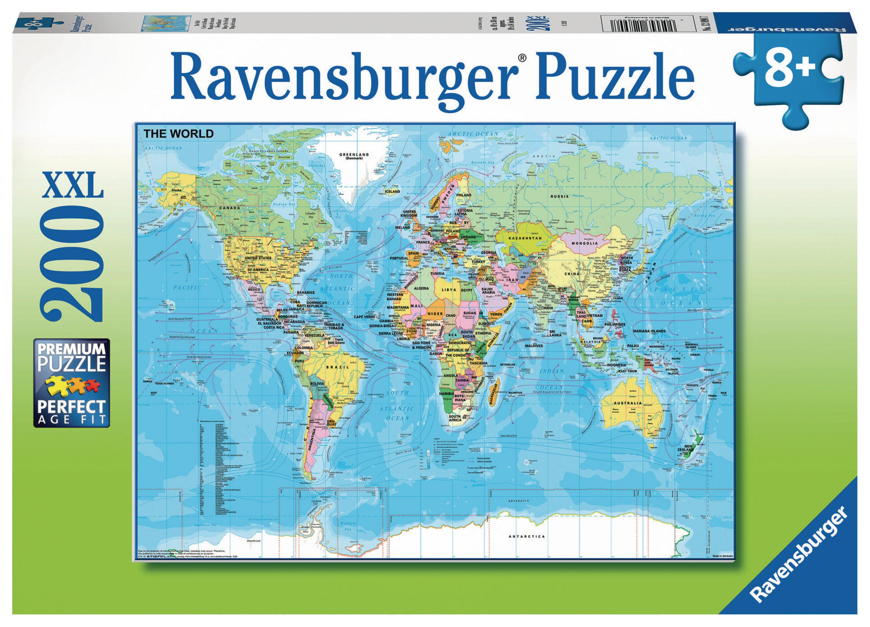 Puzzle mapa świata Ravensburger XXL 2000 elementów.