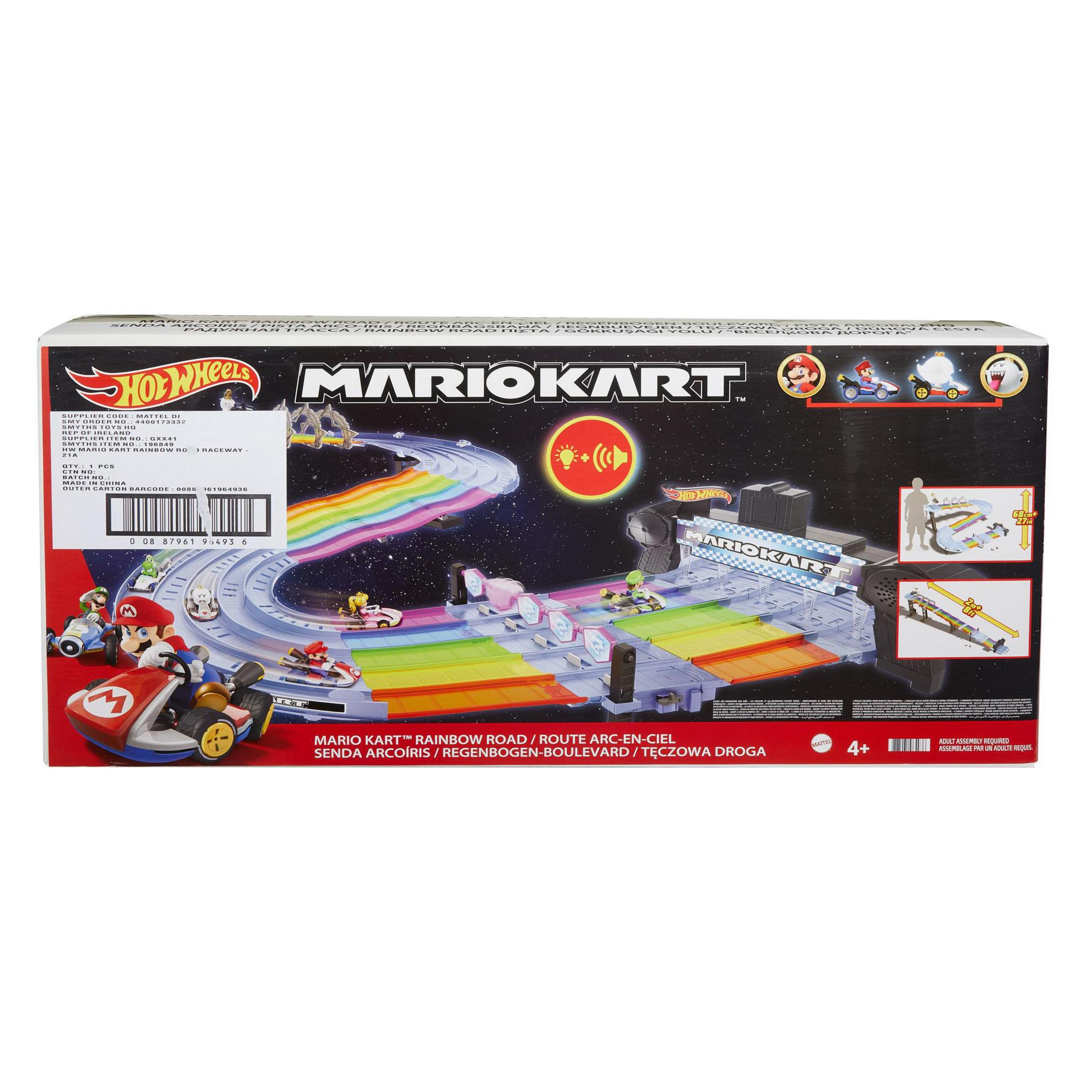 Spielset HOT GXX41 WHEELS MARIO KART REGENBOGEN-BOULEVARD