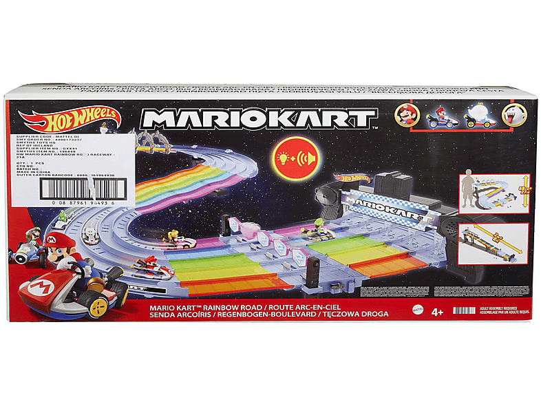 HOT WHEELS GXX41 Spielset KART MARIO REGENBOGEN-BOULEVARD