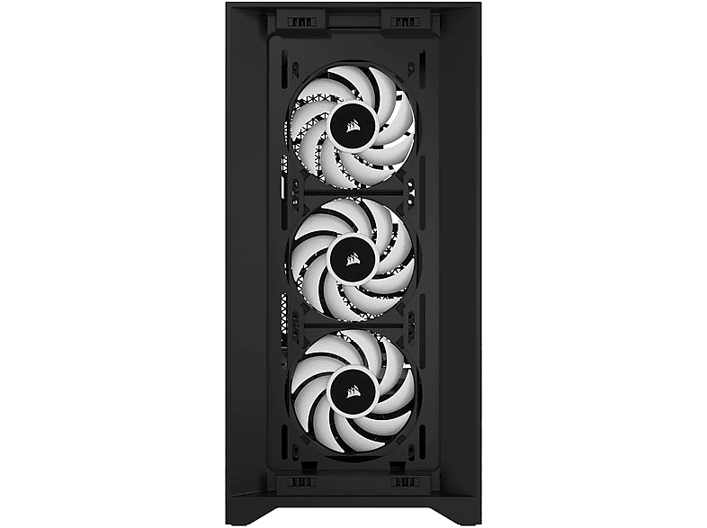 CORSAIR Black PC SCHWARZ 4000D ICUE RGB AIRFLOW Gehäuse, CC-9011240-WW