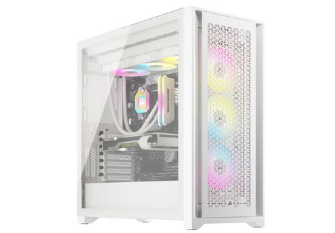 WEISS PC | ICUE AIRFLOW RGB 5000D White Gehäuse, MediaMarkt CC-9011243-WW CORSAIR True