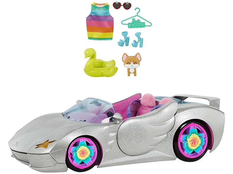 BARBIE HDJ47 EXTRA GLITZER-CABRIO Puppenzubehör Mehrfarbig