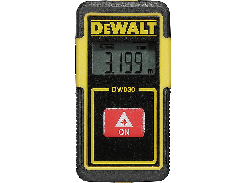 DEWALT DW030PL-XJ MINI LASER-ENTFERNUNGSMESSER Laser-Entfernungsmesser, Gelb/Schwarz