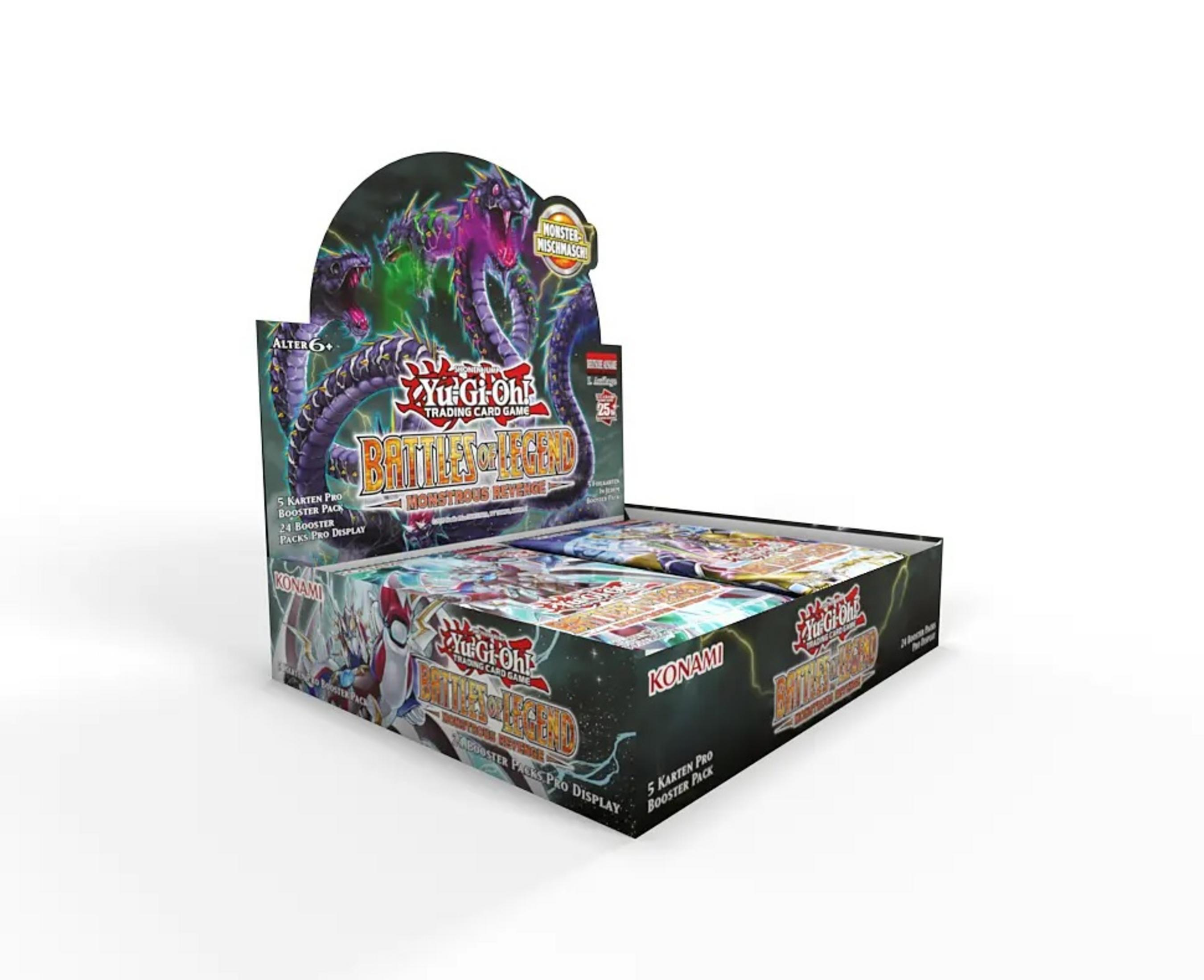 Yu-Gi-Oh! Trading Card Box Display. Weißer Hintergrund.