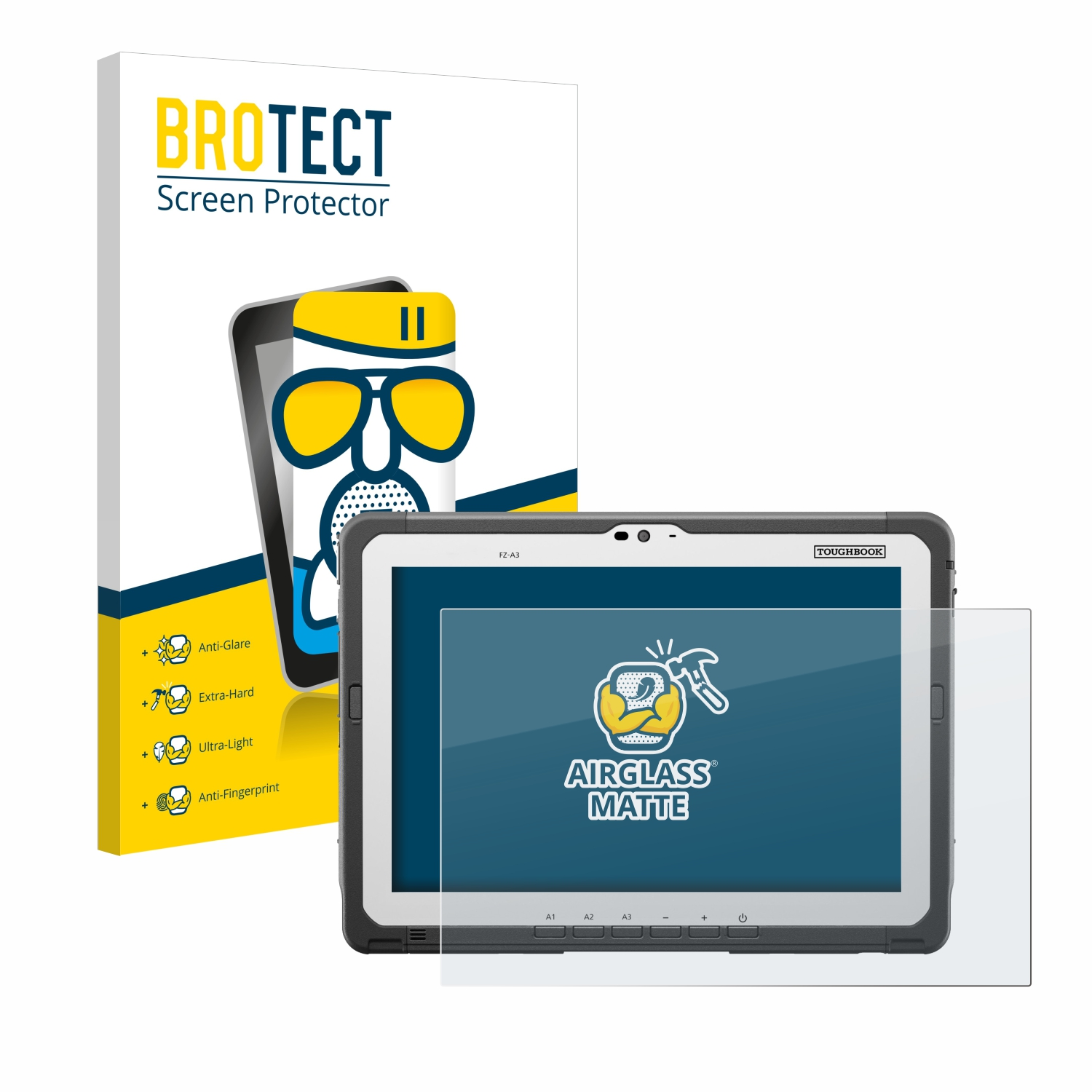 BROTECT Airglass Schutzfolie(für FZ-A3) Panasonic Toughbook matte