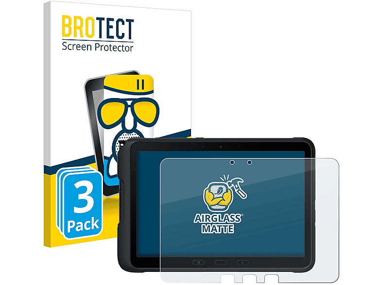 BROTECT Active Tab Querformat)) (im 4 Samsung Schutzfolie(für matte 3x Galaxy Pro Airglass