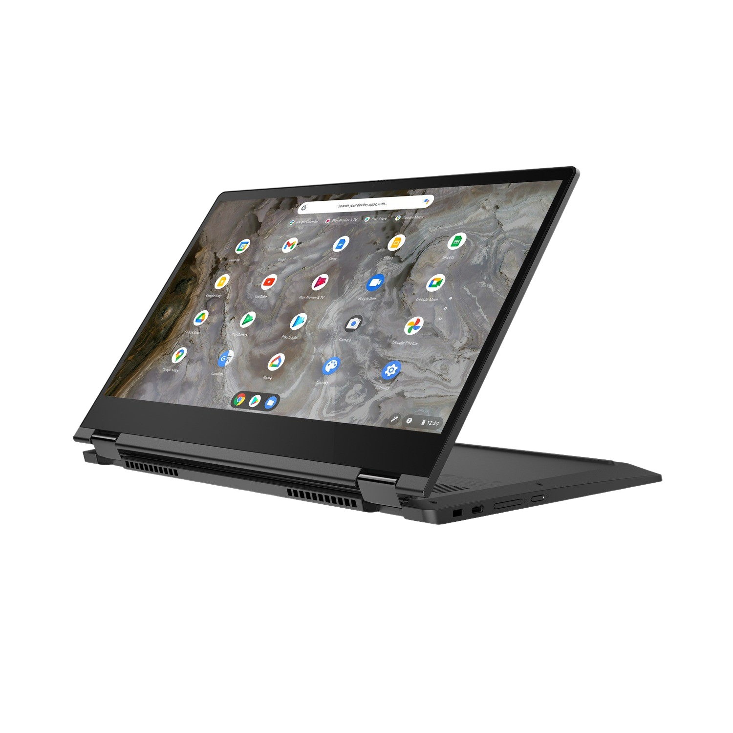 LENOVO 82M70043SP, 8 GB Zoll GB 13,3 Core™ Display Grau Chromebook RAM, mit SSD, i3 Intel® Touchscreen, Prozessor, 256