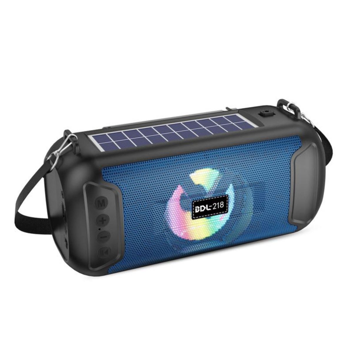 Outdoor-Solar-Lautsprecher SYNTEK Lautsprecher, Tragbarer Radio Multifunktions-Player Blau Bluetooth-Lautsprecher Blau