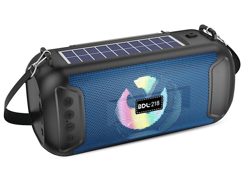 Blau Radio Multifunktions-Player Blau Lautsprecher, Outdoor-Solar-Lautsprecher Tragbarer SYNTEK Bluetooth-Lautsprecher