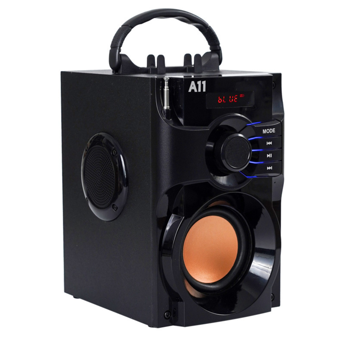 SYNTEK Lautsprecher Schwarzer drahtloser Speaker, Mini Massagegerät, Outdoor Schwarz Bluetooth-Lautsprecher Portable Plug-in Small