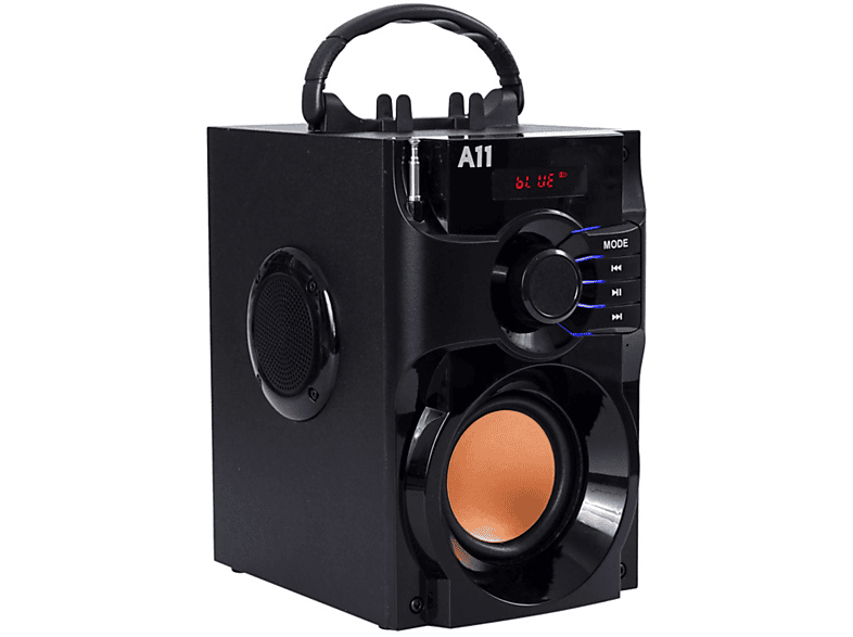 SYNTEK Lautsprecher Schwarzer drahtloser Plug-in Outdoor Mini Schwarz Massagegerät, Small Speaker, Portable Bluetooth-Lautsprecher