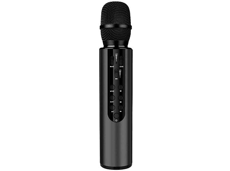 SYNTEK Mikrofon Bluetooth Drahtloses kapazitives Mikrofon Audio-Mikrofon All-in-One Mikrofon Schwarz