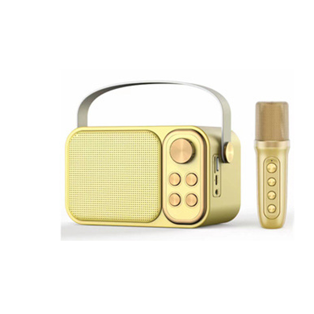Subwoofer Schwarz Mikrofon Song Kabelloser-Bluetooth-Lautsprecher, Freien all-in-one SYNTEK im drahtlosen K Bluetooth-Lautsprecher singen