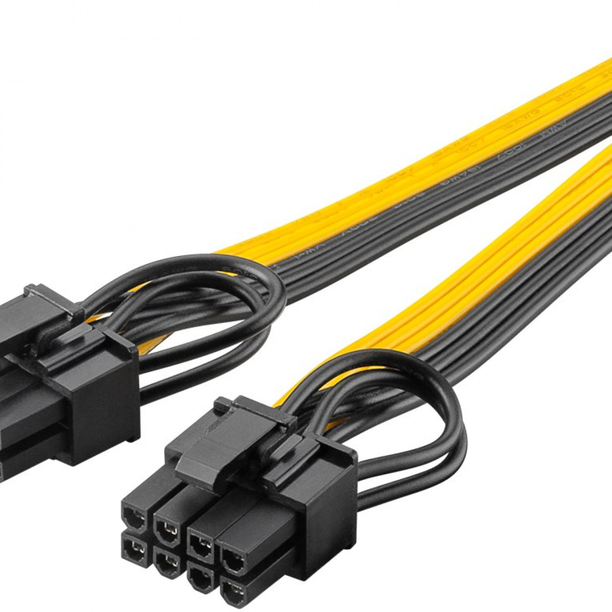 für Netzteil-Kabel GOOBAY Dual auf PCIe 6+2-Stecker 8-Pin-Buchse Stromkabel