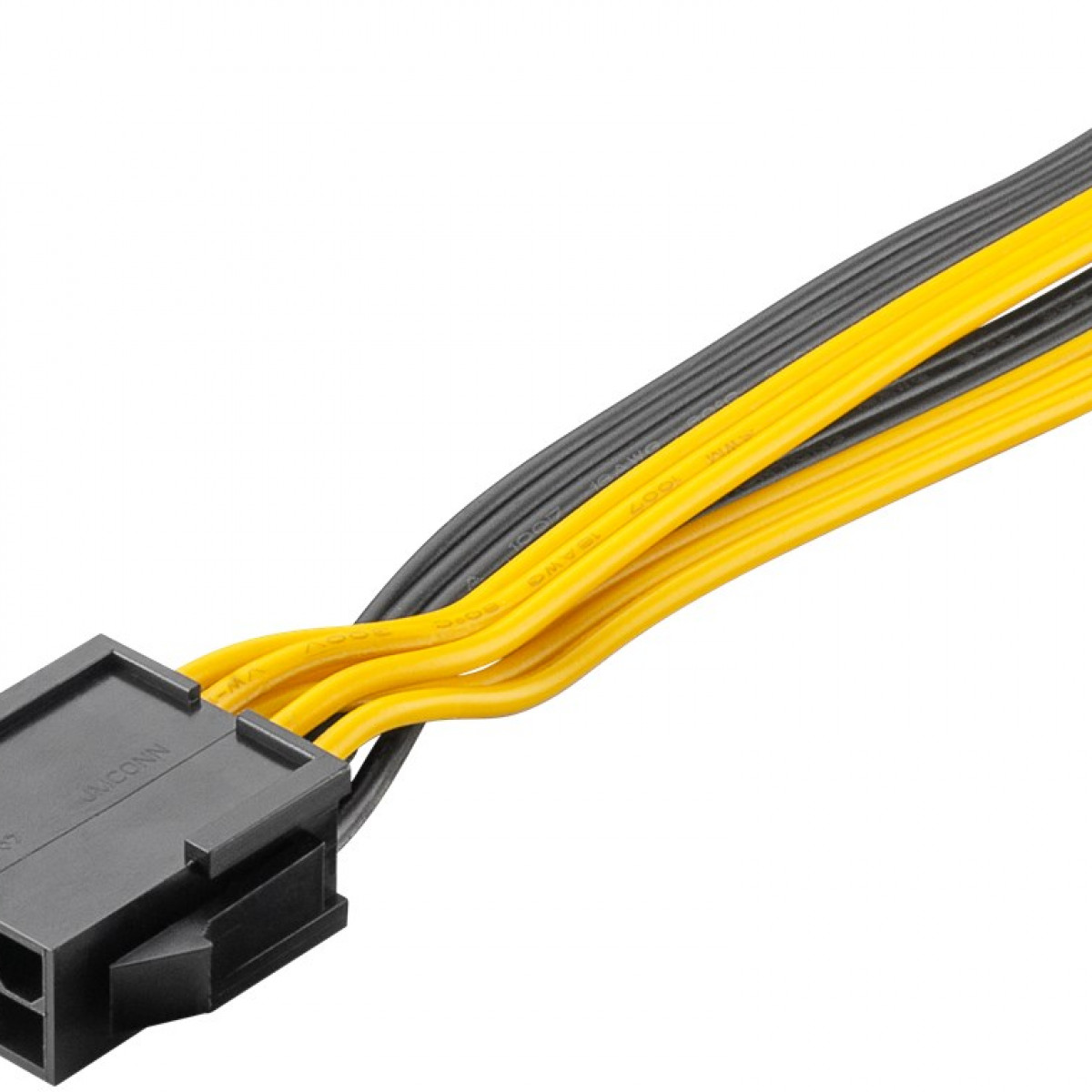 GOOBAY Netzteil-Kabel Stromkabel PCIe auf 6+2-Stecker Dual 8-Pin-Buchse für