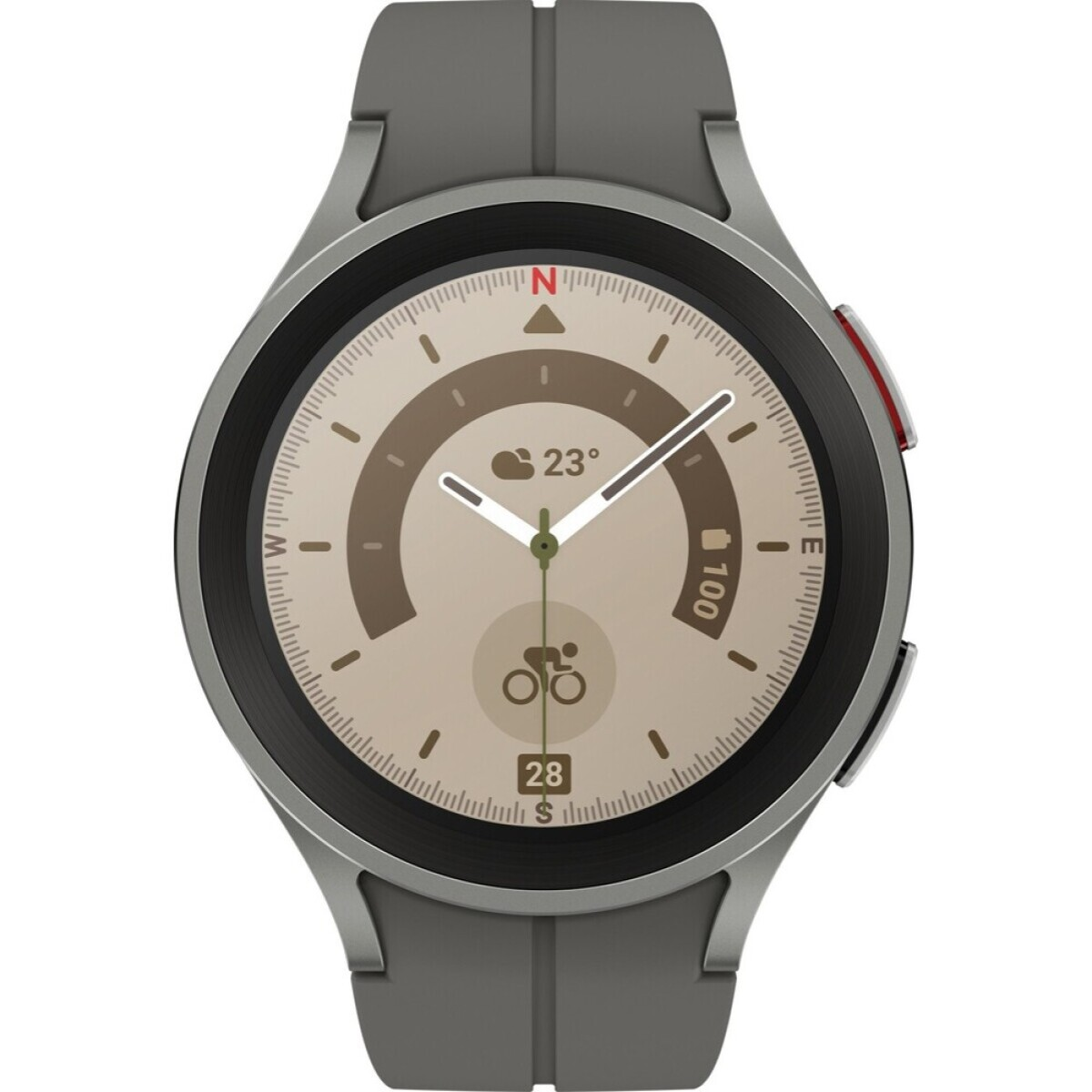 R920 5 Pro Titan Smart titanium Watch Galaxy Watch SAMSUNG WiFi Kunststoff, gray