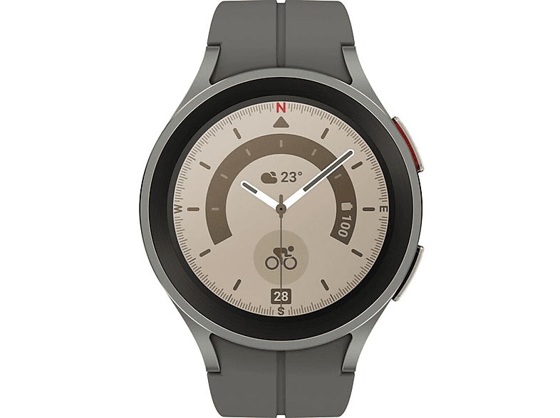 R920 5 Pro Titan Smart titanium Watch Galaxy Watch SAMSUNG WiFi Kunststoff, gray