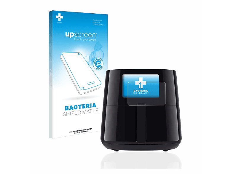 UPSCREEN antibakteriell entspiegelt matte Schutzfolie(für Airfryer HD927X) Philips Essential XL