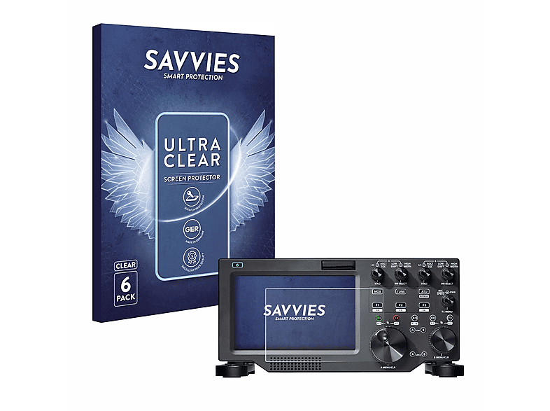 SAVVIES 6x klare FLEX-6000) FlexRadio Maestro Schutzfolie(für