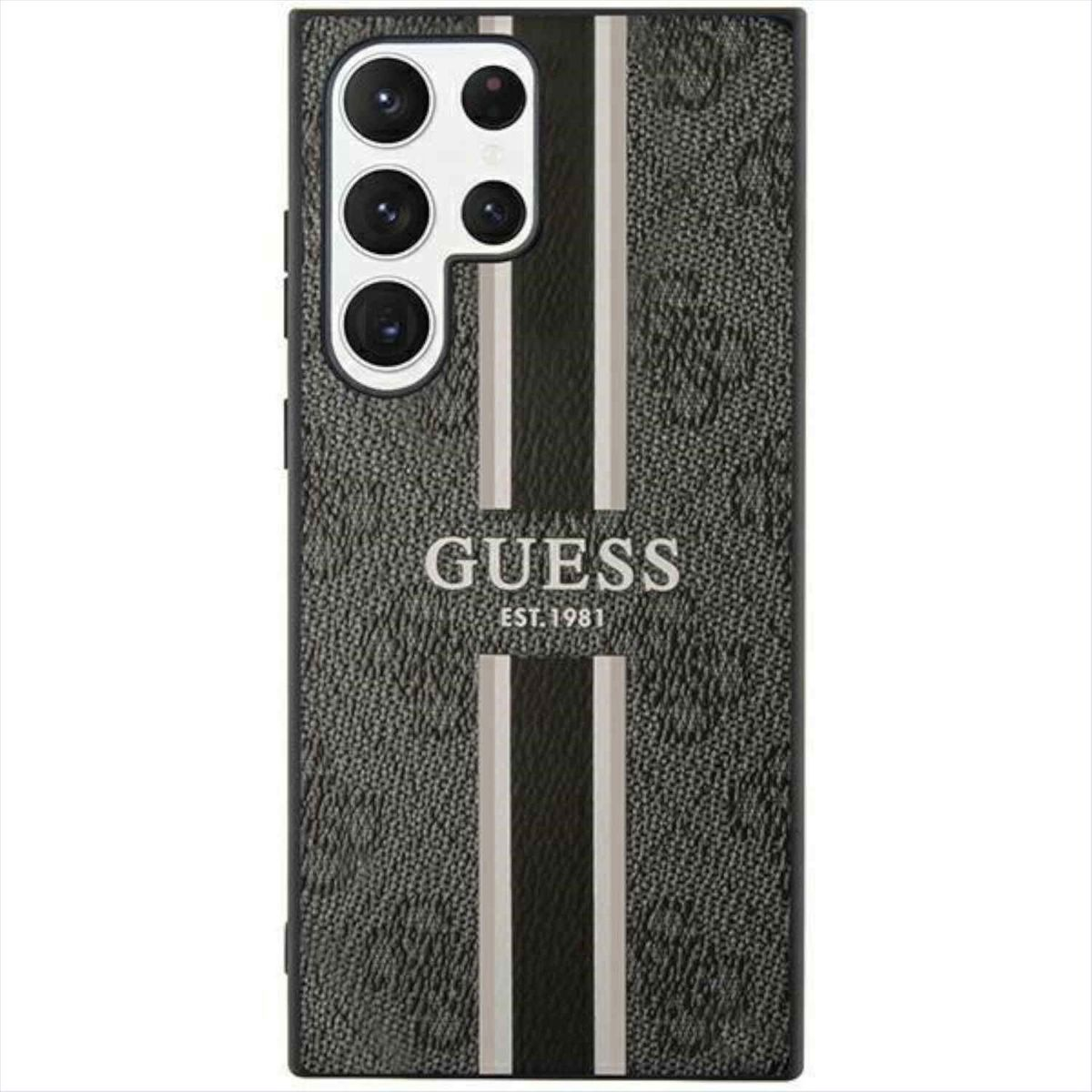 Samsung, Collection Ultra, Backcover, S23 Hardcase Schwarz Hülle, GUESS Galaxy 4G Printed Stripe