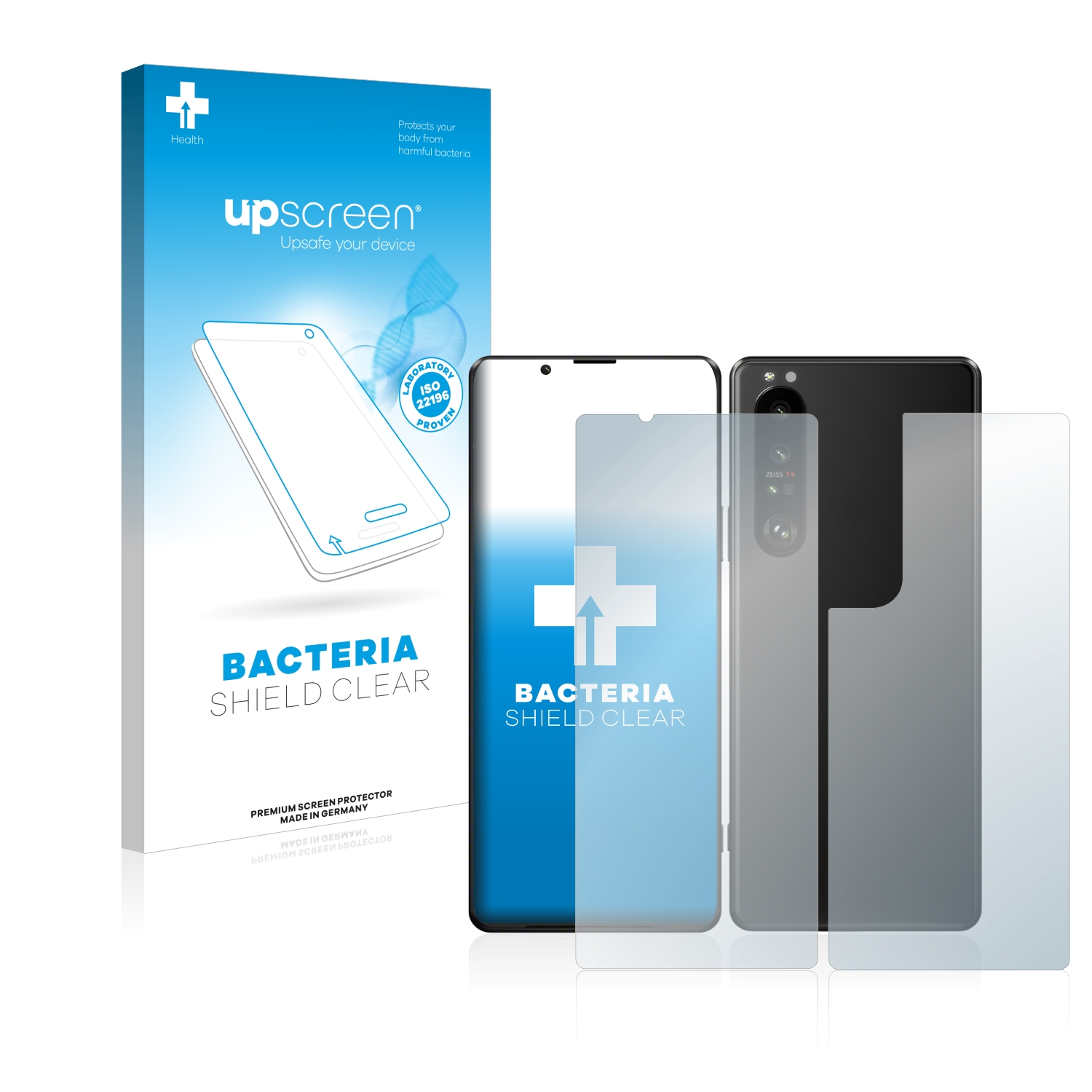 UPSCREEN antibakteriell 5G) III Xperia 1 klare Schutzfolie(für Sony