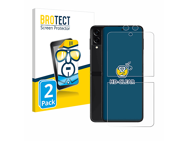 BROTECT 2x klare Schutzfolie(für Samsung Galaxy Z Flip 3 5G)