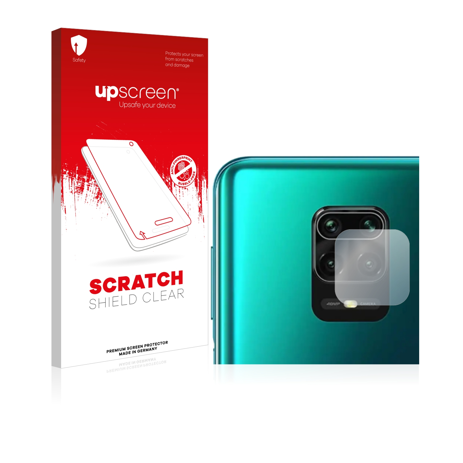 (NUR Xiaomi 10 Redmi UPSCREEN Kamera)) klare Lite Note Kratzschutz Schutzfolie(für