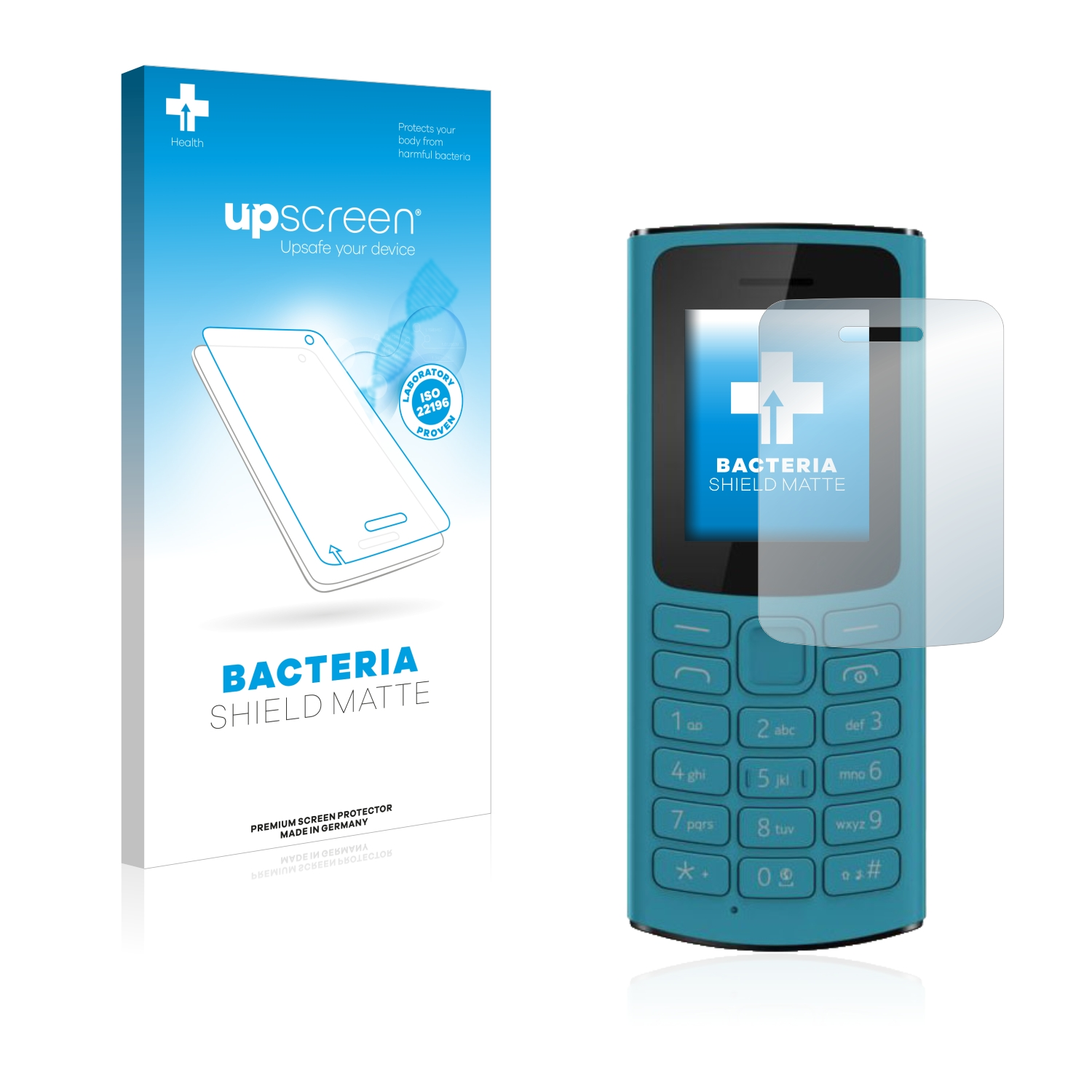 UPSCREEN antibakteriell entspiegelt matte Nokia 2021) Schutzfolie(für 105 4G