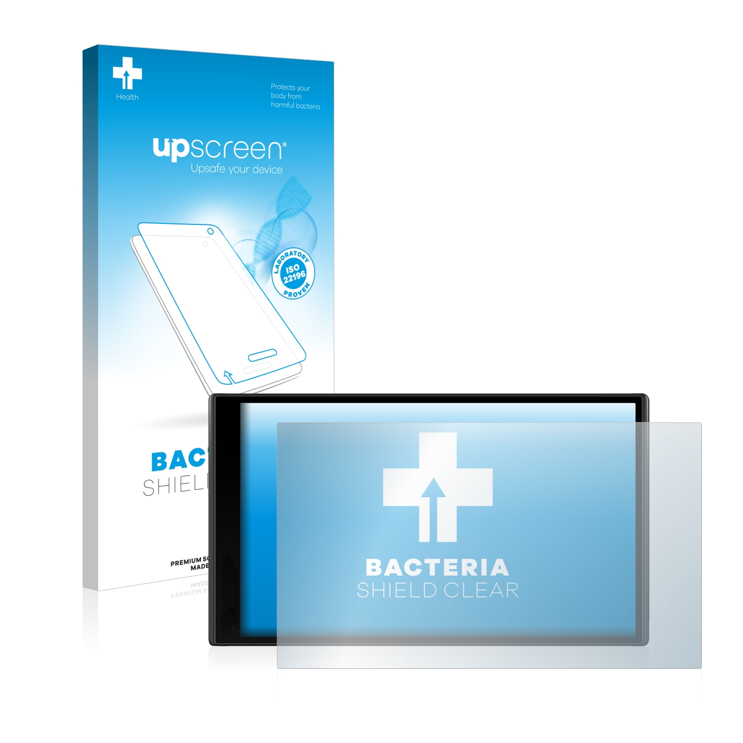 UPSCREEN antibakteriell klare Schutzfolie(für Garmin DriveSmart 65)