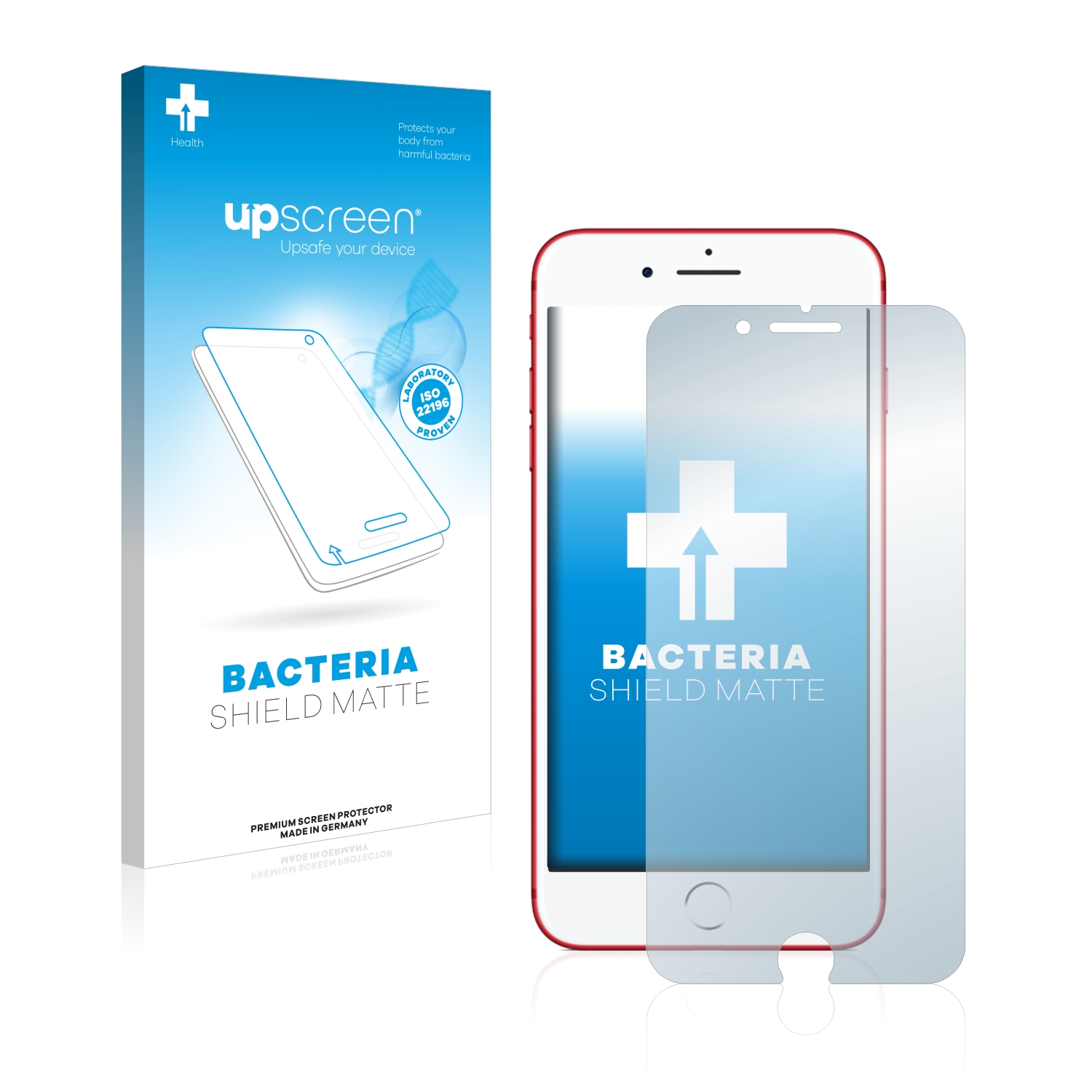 UPSCREEN antibakteriell entspiegelt Red) Schutzfolie(für Plus 7 matte iPhone Apple