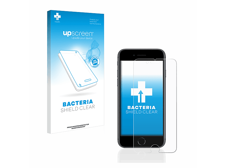 UPSCREEN antibakteriell klare Schutzfolie(für Apple iPhone 8)