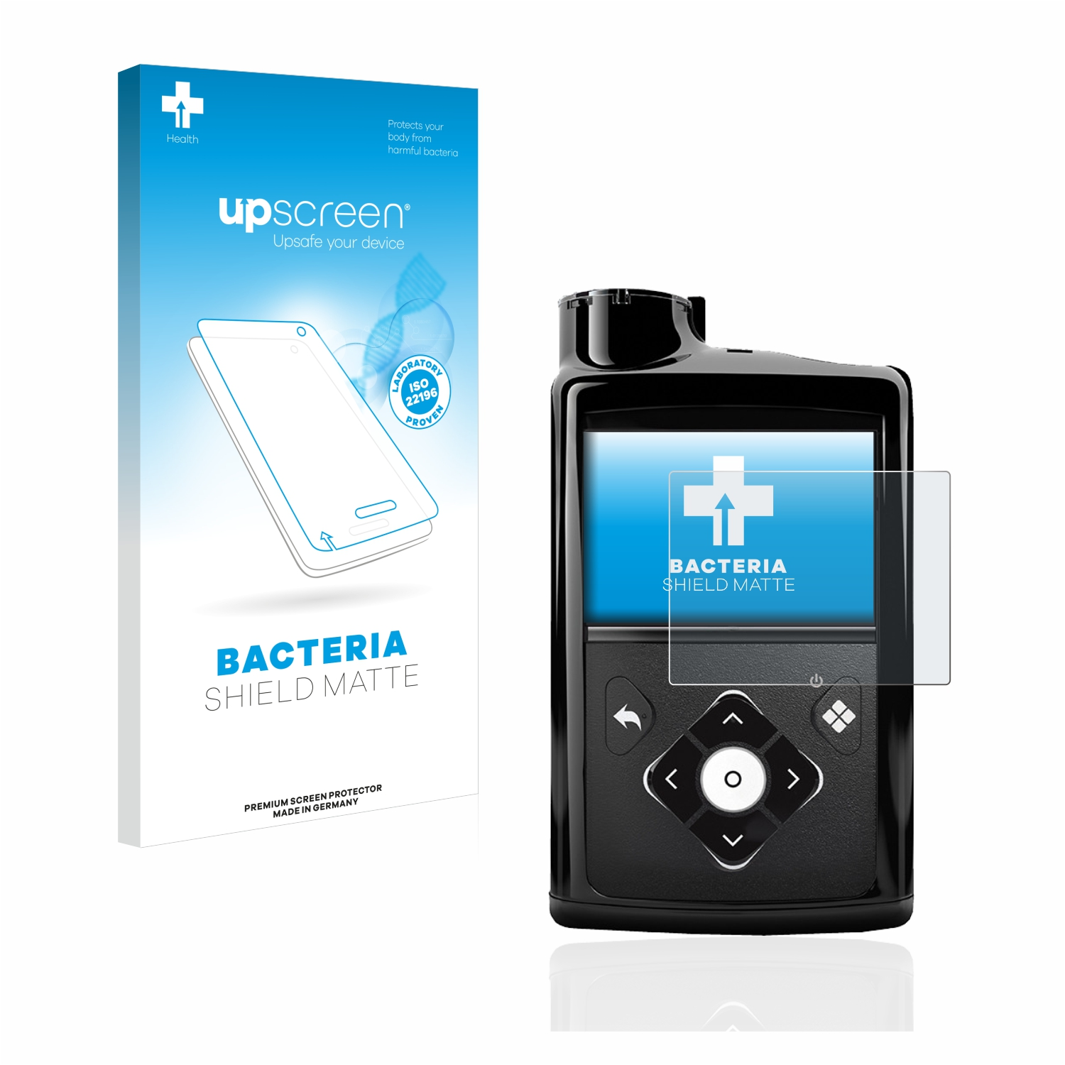UPSCREEN antibakteriell entspiegelt matte Schutzfolie(für Minimed Medtronic 770G)