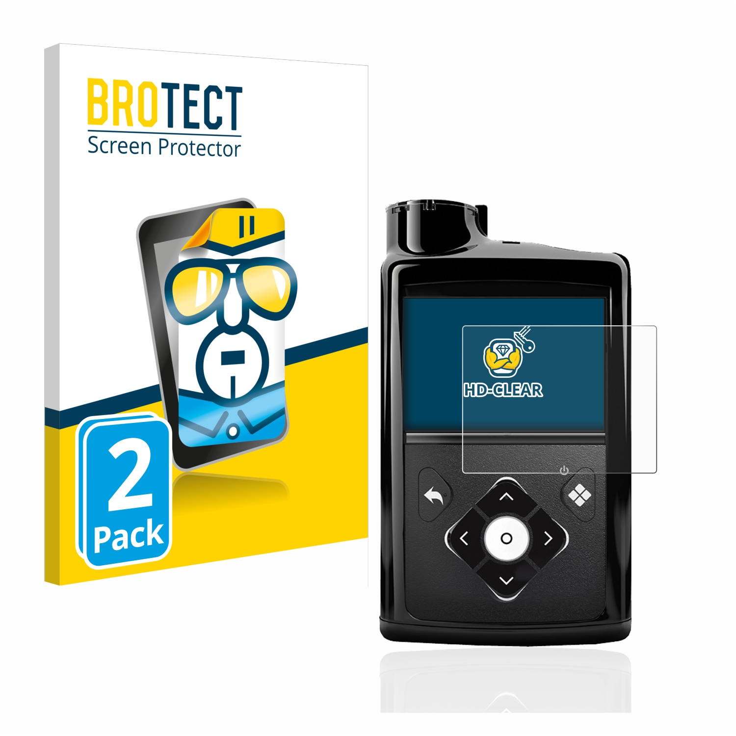 BROTECT 2x Medtronic Minimed 770G) klare Schutzfolie(für
