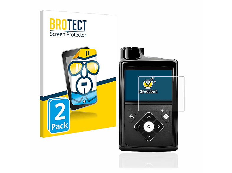BROTECT 2x Medtronic 770G) Schutzfolie(für Minimed klare