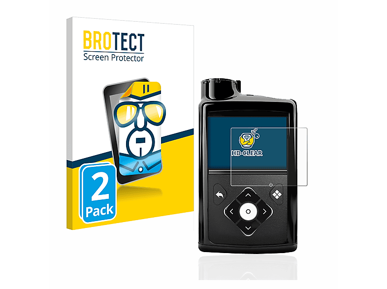 BROTECT Minimed 2x Schutzfolie(für Medtronic klare 770G)