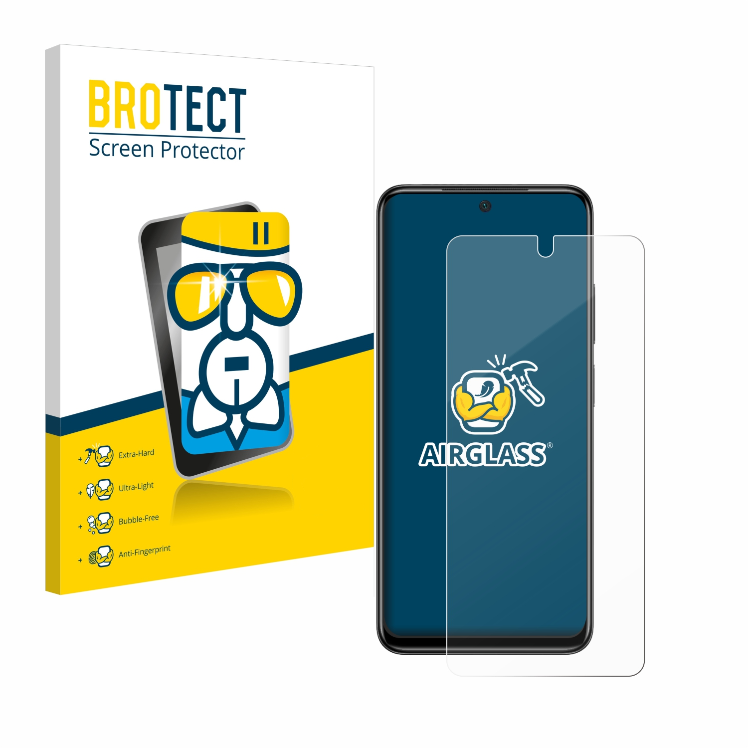 BROTECT Airglass klare Schutzfolie(für Xiaomi Poco M4 Pro)