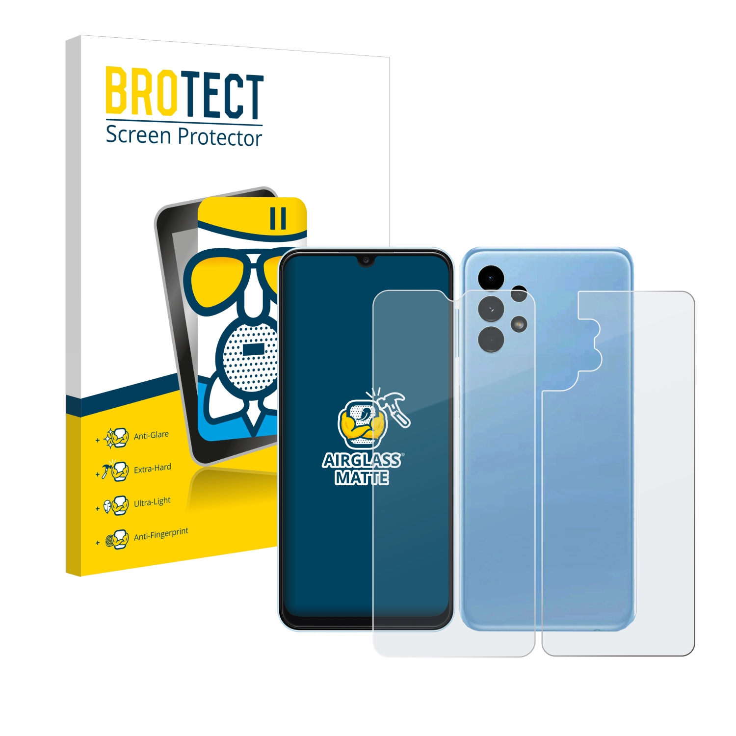 matte Samsung Airglass (Display+Rückseite)) Galaxy BROTECT A13 Schutzfolie(für