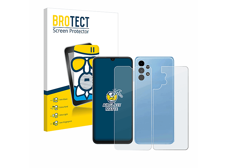 Airglass BROTECT A13 Galaxy matte (Display+Rückseite)) Samsung Schutzfolie(für