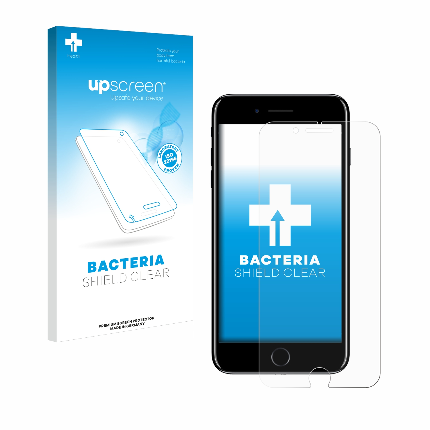 klare Schutzfolie(für iPhone antibakteriell 7 Plus) UPSCREEN Apple