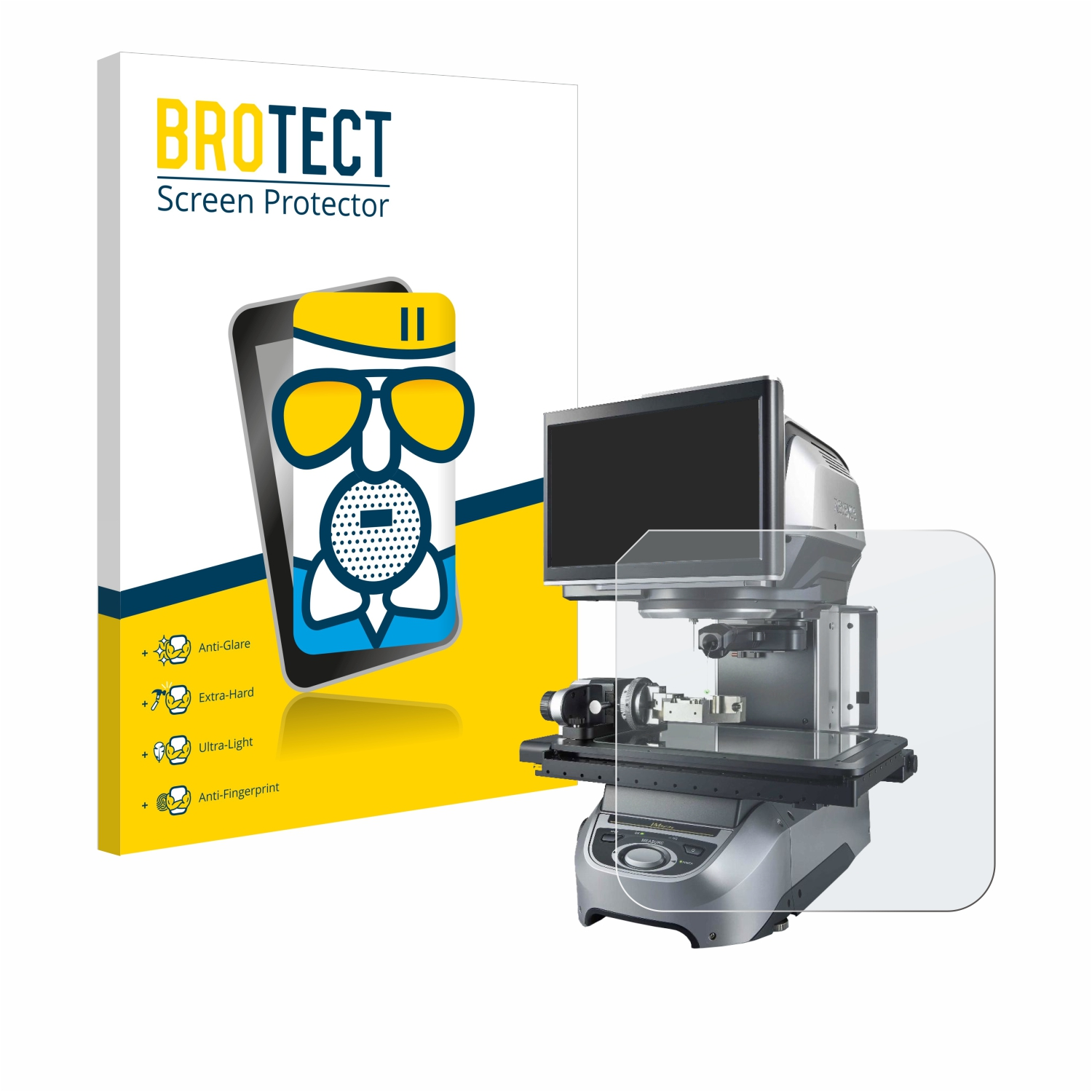 BROTECT Airglass Glasplatte) Keyence Schutzfolie(für IM-8020 matte