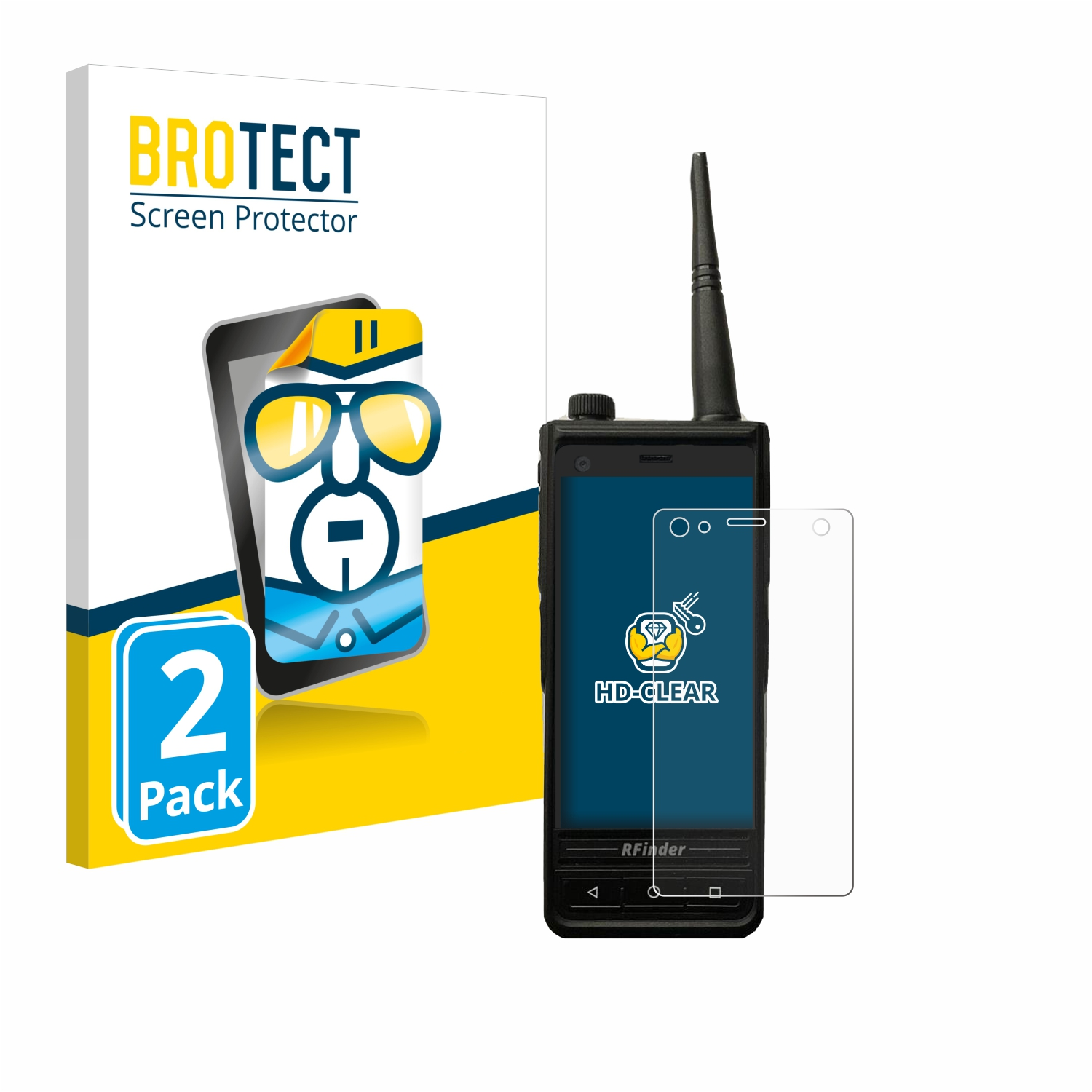 BROTECT / LTE) Rfinder Schutzfolie(für B1 DMR 2x klare 4G