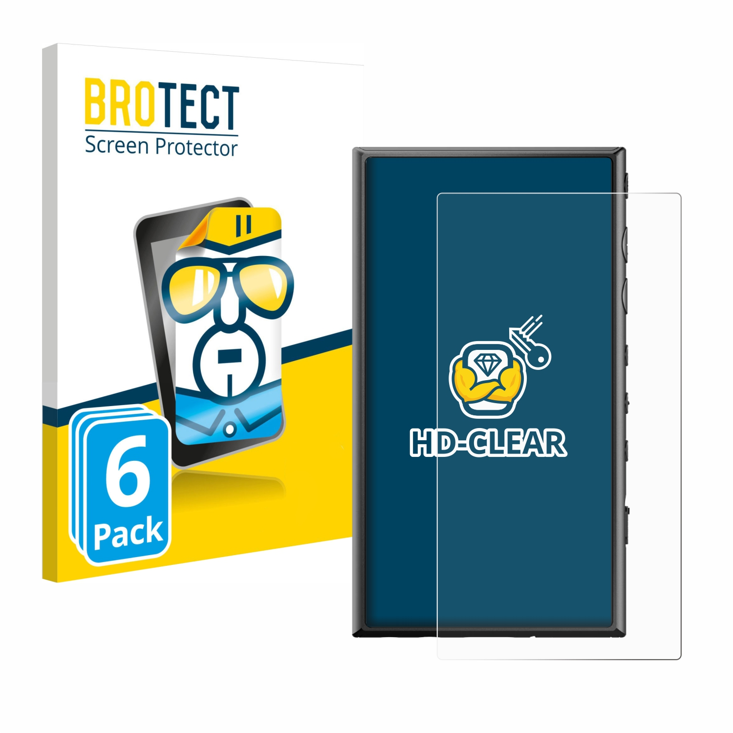 BROTECT 6x klare Schutzfolie(für Sony Walkman NW-A306)
