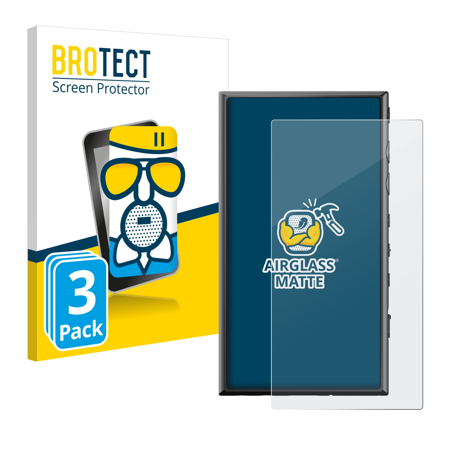 NW-A306) Schutzfolie(für Walkman Sony 3x BROTECT Airglass matte