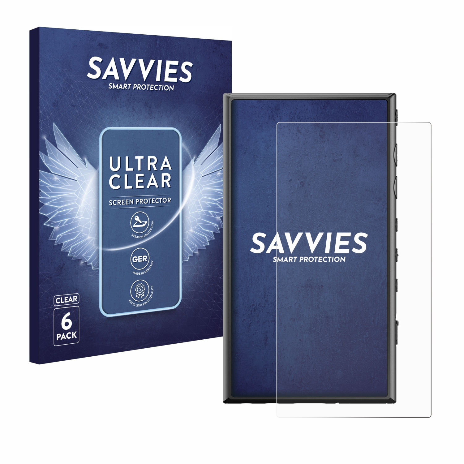 SAVVIES 6x klare Schutzfolie(für Sony Walkman NW-A306)